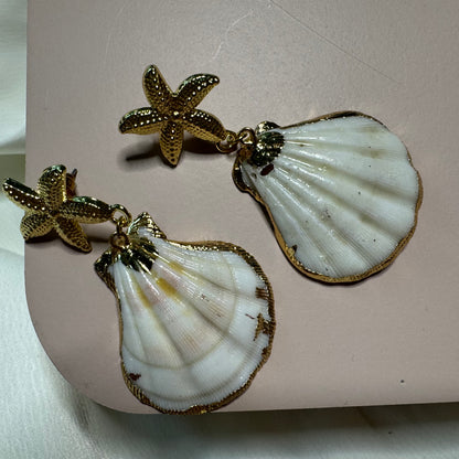 Dorlleana™ Seaside Charm Drop Earrings – Starfish, Shell & Butterfly Ocean-Inspired Jewelry