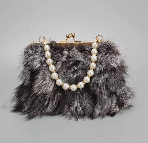 Dralyn™ Luxury Real Fur Fox Messenger Bag