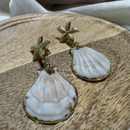 Dorlleana™ Seaside Charm Drop Earrings – Starfish, Shell & Butterfly Ocean-Inspired Jewelry