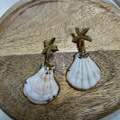 Dorlleana™ Seaside Charm Drop Earrings – Starfish, Shell & Butterfly Ocean-Inspired Jewelry