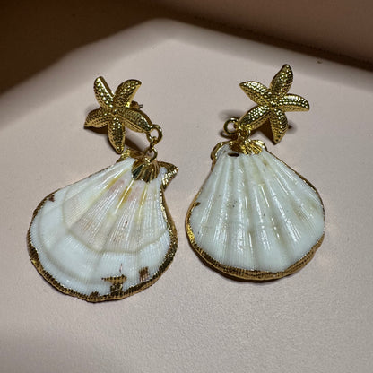 Dorlleana™ Seaside Charm Drop Earrings – Starfish, Shell & Butterfly Ocean-Inspired Jewelry