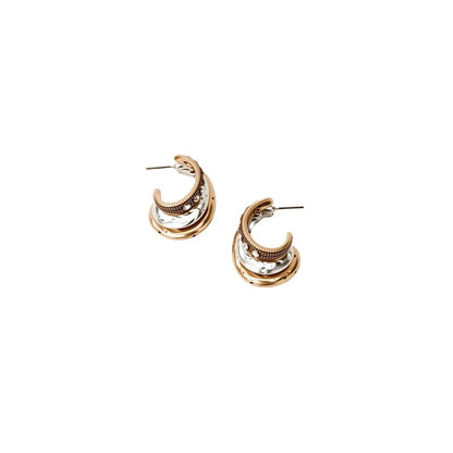 Fravont™ Double-Layer Cashew C-Shape Earrings