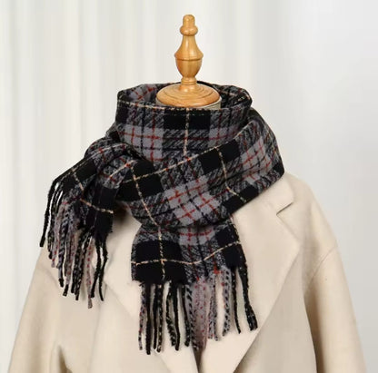 Kalliope™ Luxury Cashmere Plaid Winter Scarf