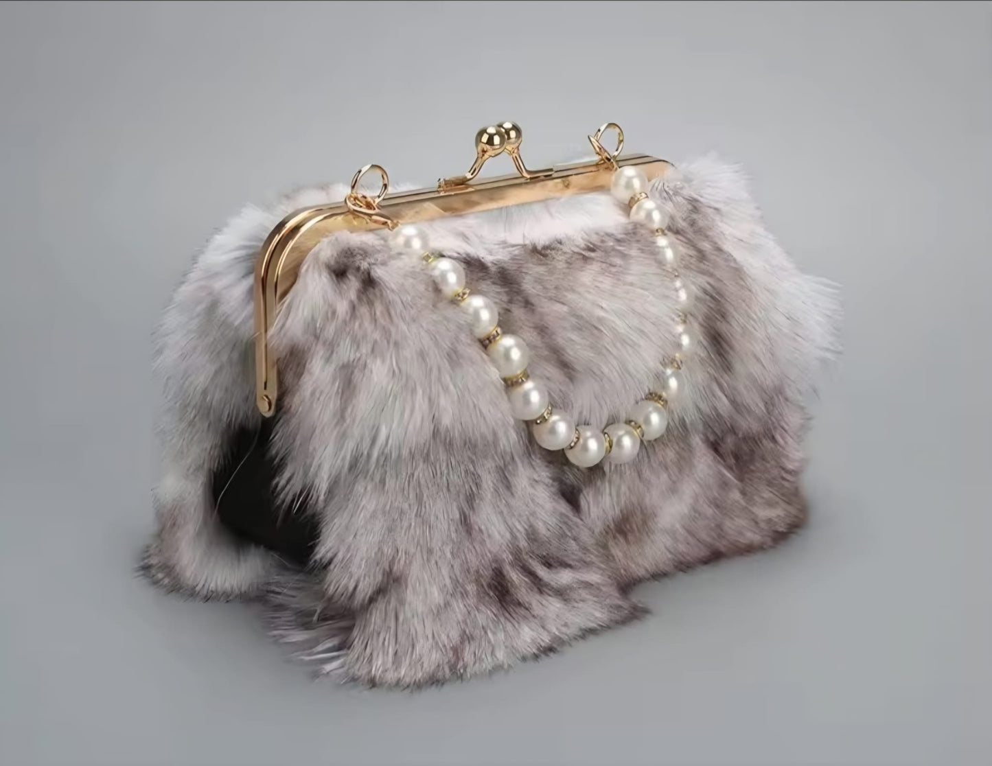 Diantel™ Luxury Fox Fur Winter Messenger Handbag