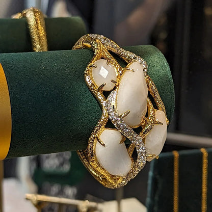 Tharion™ Vintage Green Diamond Wrap Bracelet