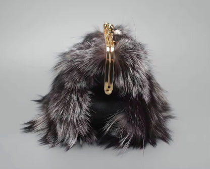 Dralyn™ Luxury Real Fur Fox Messenger Bag