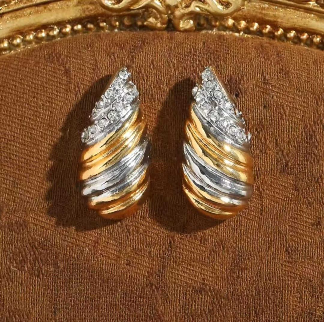 Clary™ Vintage White Zircon Art Deco Earrings