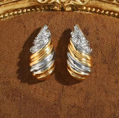 Clary™ Vintage White Zircon Art Deco Earrings