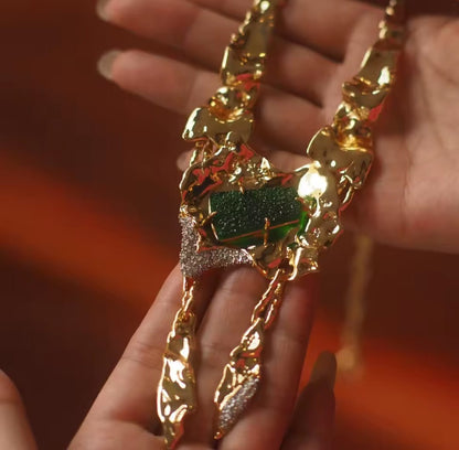Solana™ Emerald Minimalist Designer Necklace