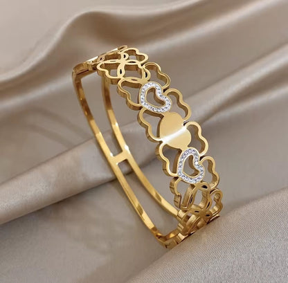 Maya™ Romantic Heart Scroll Hollow Bracelet