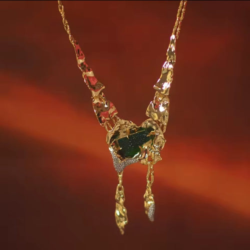 Solana™ Emerald Minimalist Designer Necklace