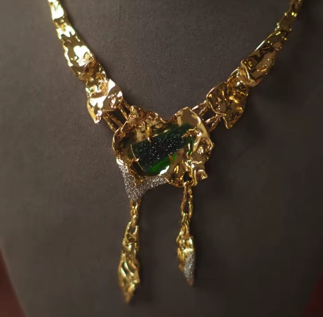 Solana™ Emerald Minimalist Designer Necklace