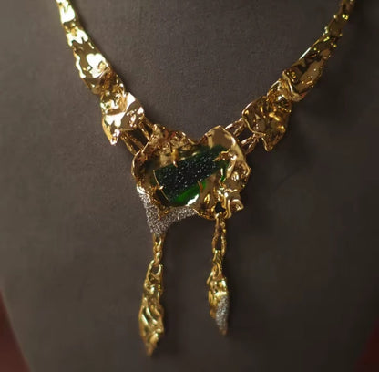 Solana™ Emerald Minimalist Designer Necklace