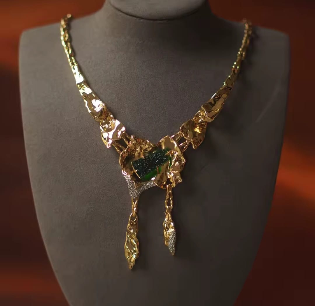 Solana™ Emerald Minimalist Designer Necklace