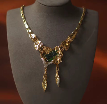 Solana™ Emerald Minimalist Designer Necklace
