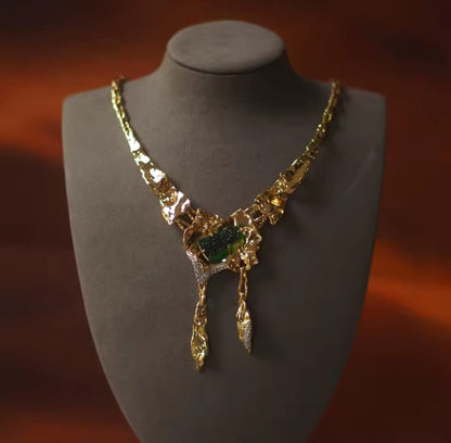 Solana™ Emerald Minimalist Designer Necklace