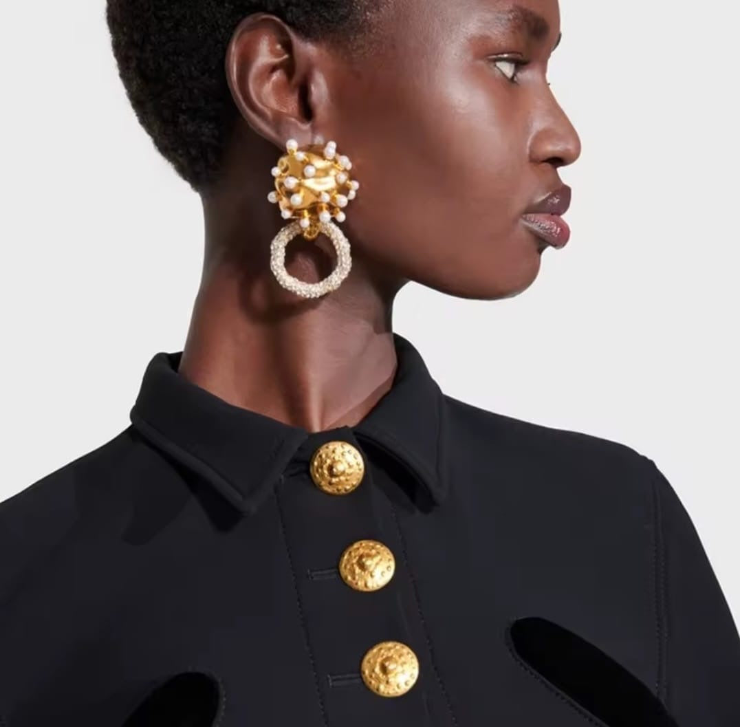Zaphira™ Rhinestone Circle Dangle Statement Earrings