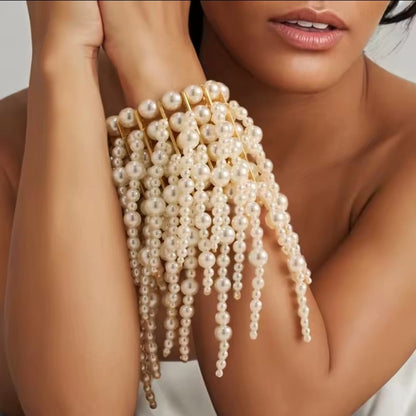 Cornelia™ Bohemian Multi-Layer Tassel & Bead Bracelet Set