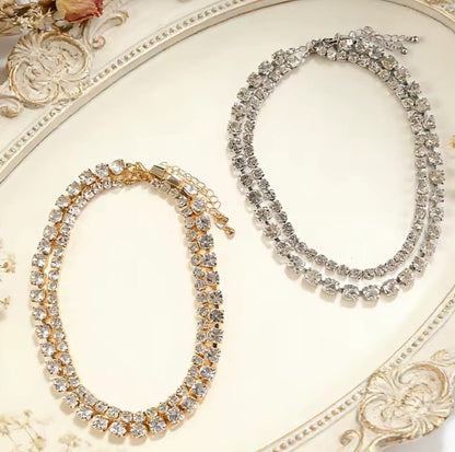 Marisol™ Double Layer Crystal Choker Necklace
