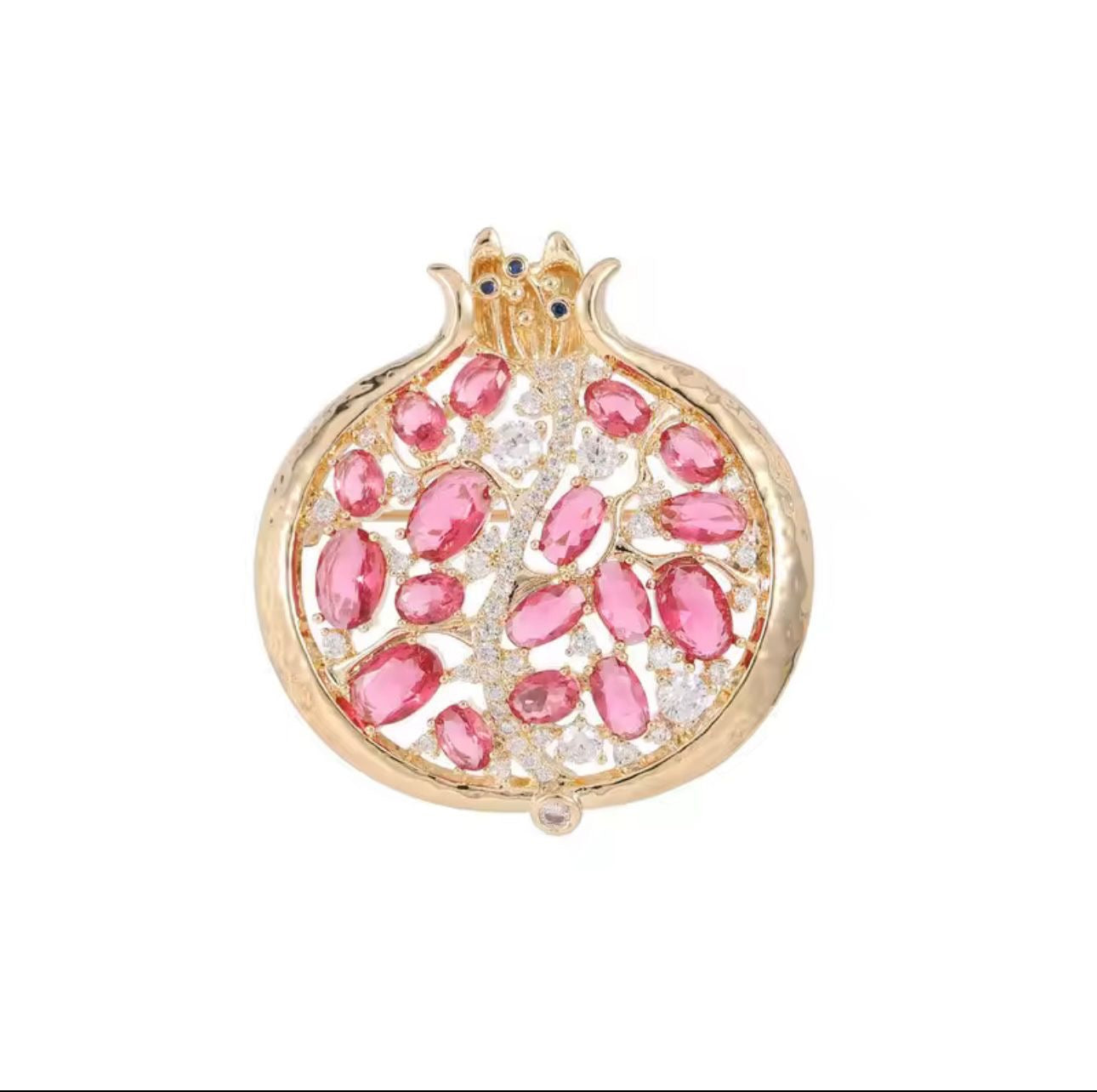 Arlmont™ Crystal Pomegranate Brooch