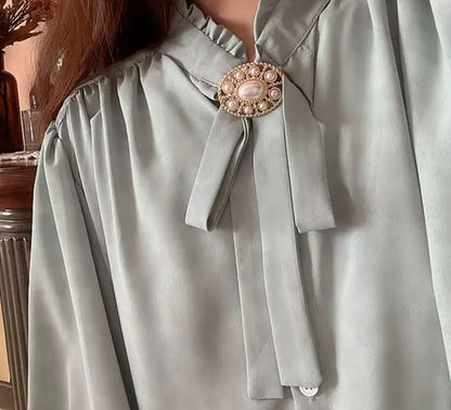 Gavrent™ Edwardian Oval Pearl Brooch