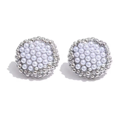 Avelisse™ Geometric Pearl Pendant Jewelry Set – PVD Stainless Steel Elegance