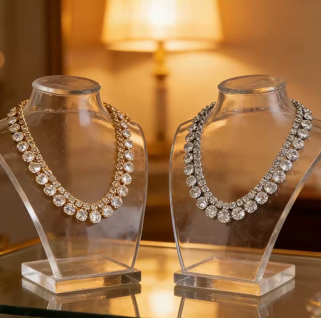 Marisol™ Double Layer Crystal Choker Necklace