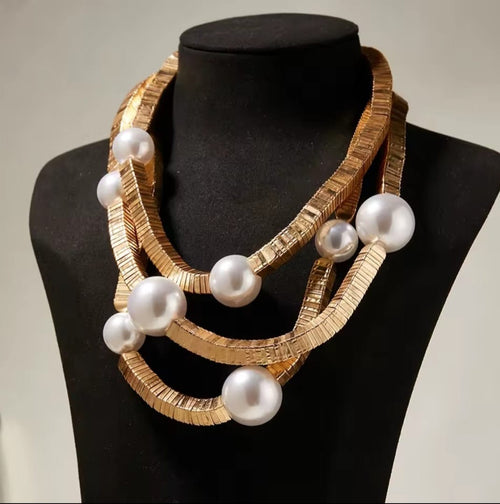 Dianne™ Thousand Pearl Layered Pendant Necklace