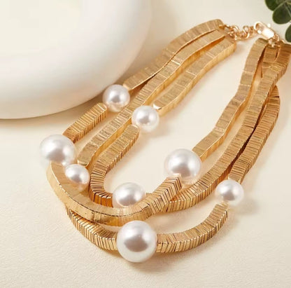 Dianne™ Thousand Pearl Layered Pendant Necklace