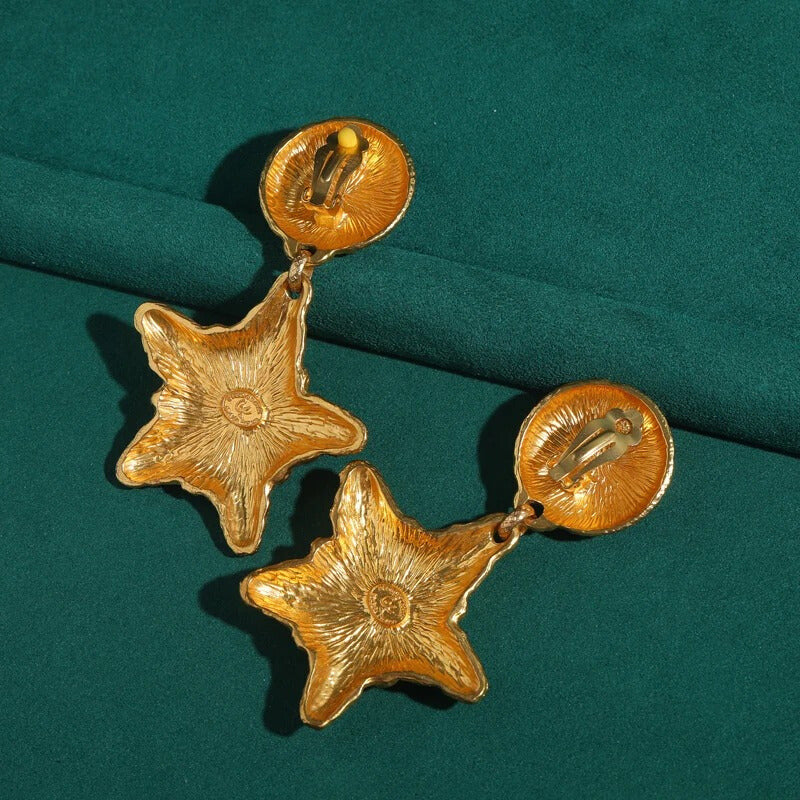 Jovirelle™ Vintage Starfish Boho Drop Earrings