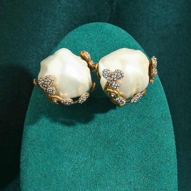Meralune™ Baroque Pearl Drop Earrings