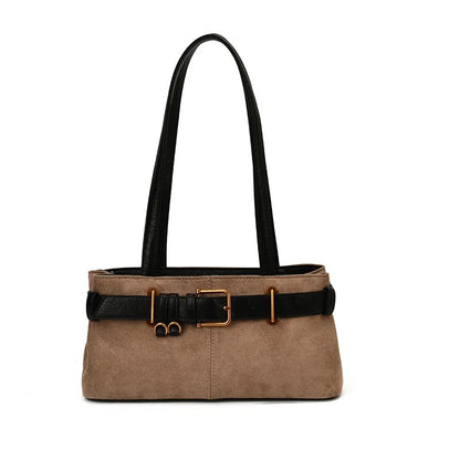 Laura™ Retro Suede Square Shoulder Handbag