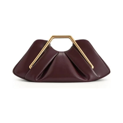 Domicia™ Luxury Soft Brown Leather Cloud Shoulder Bag