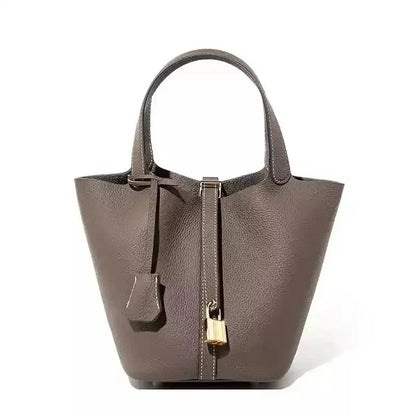 Claudia™ Togo Leather Bucket Handbag