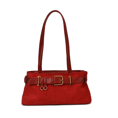 Laura™ Retro Suede Square Shoulder Handbag