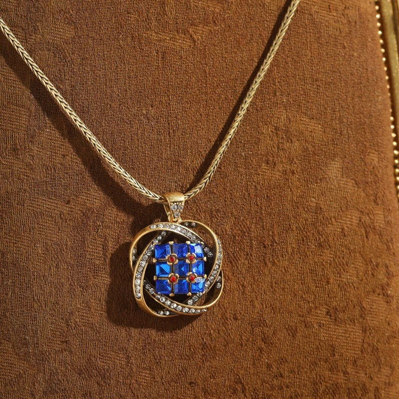 Kralin™ Vintage Blue Crystal Drop Earrings