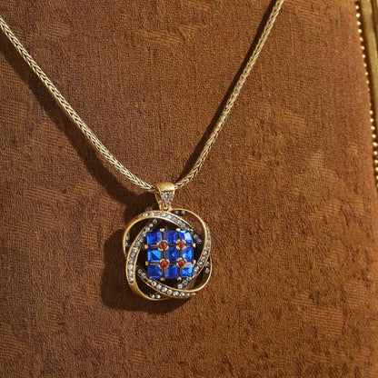 Kralin™ Vintage Blue Crystal Drop Earrings