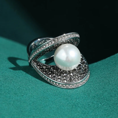 Juliette™ Vintage Silver Freshwater Pearl Ring