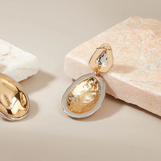 Lollies™ Vintage Two-Tone Geometric Drop Earrings