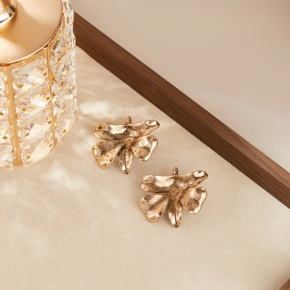 Bloomvera™ Gold-Plated Floral Earrings – Minimalist Waterproof Party Jewelry