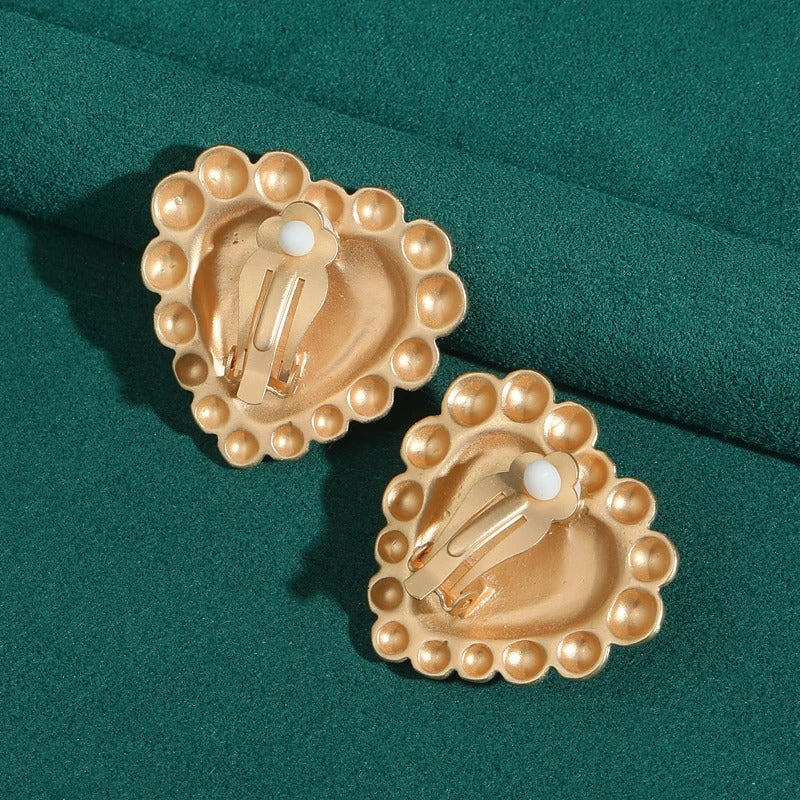 Alvaria™ Vintage Gold Pearl Bridal Stud Earrings