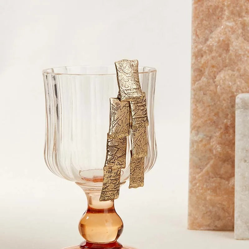 Fleurine™ Gold Textured Square Stacked Earrings