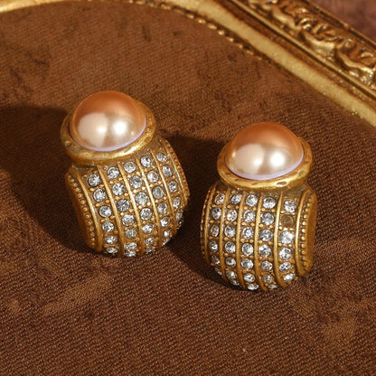 Eloise™ Vintage Pearl Rhinestone Necklace Set