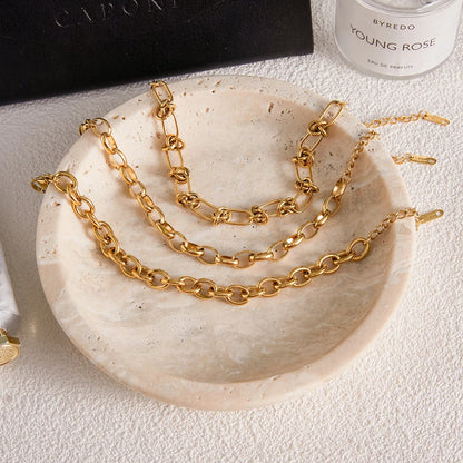 Duval™ Minimalist 18K Gold Chain Bracelet
