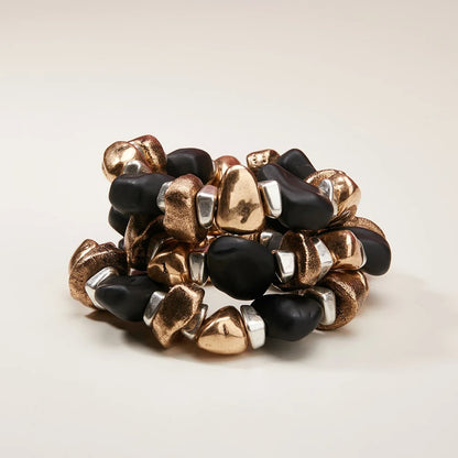 Laurent™ Boho Multilayer Pearl Charm Bracelet Set