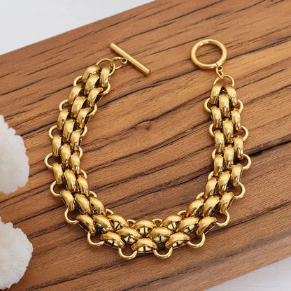 Amélie™ Gold-plated and Silver-plated Braided Mesh Chain Jewelry Set