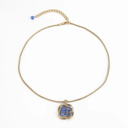 Kralin™ Vintage Blue Crystal Drop Earrings