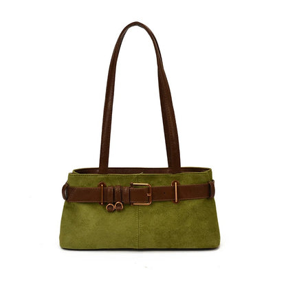 Laura™ Retro Suede Square Shoulder Handbag