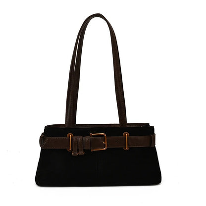 Laura™ Retro Suede Square Shoulder Handbag