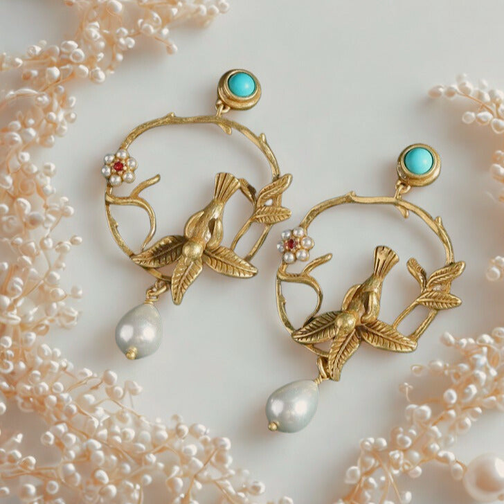 Melivora™ Baroque Pearl Drop Earrings